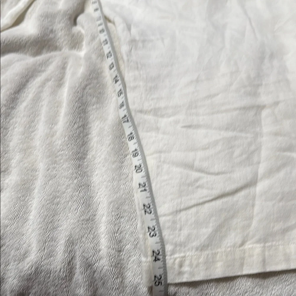 Hot Cotton White Wide Leg Pants in Soft Cotton - Picture 2 of 5